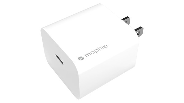 Củ sạc nhanh Mophie Power Delivery 20W Trắng nghiêng sau