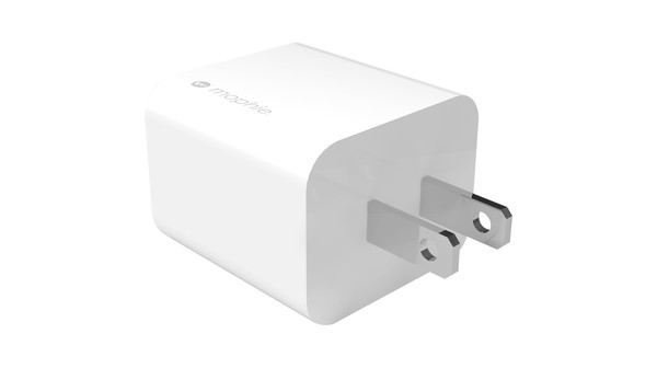 Củ sạc nhanh Mophie Power Delivery 20W Trắng nghiêng trước