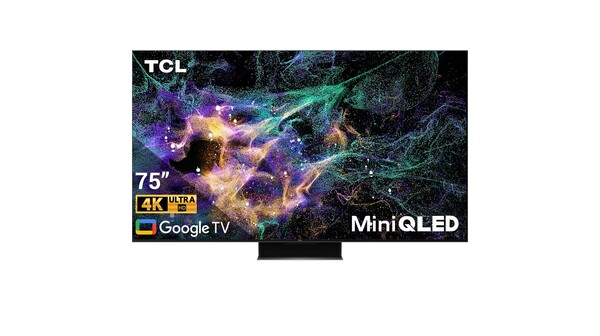 Google Tivi Mini QLED TCL 4K 75 inch 75C845 chính diện