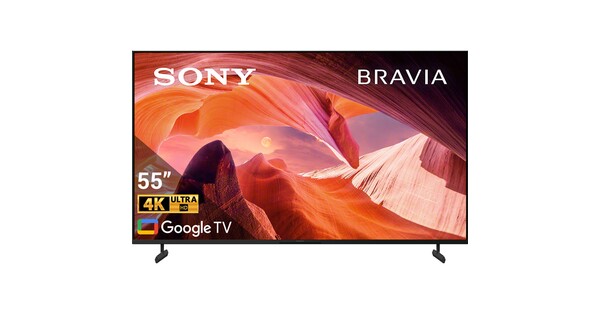 Google Tivi Sony Bravia 4K 55 inch KD-55X80L VN3 chính diện