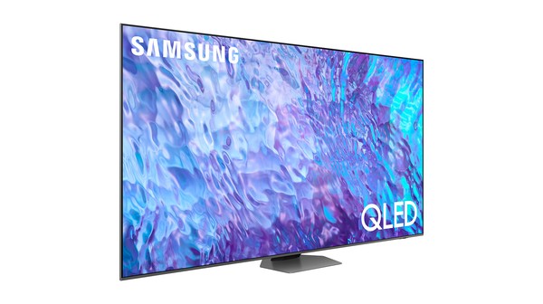 Smart Tivi QLED Samsung 4K 98 inch QA98Q80CAKXXV nghiêng trái