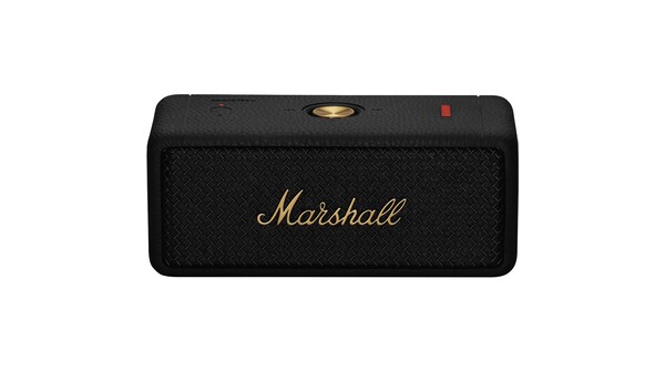 Loa di động Marshall Emberton II Đen Đồng chính diện