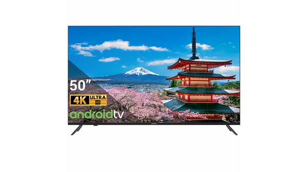 Android Tivi Sharp 4K 50 inch 4T-C50EK2X chính diện