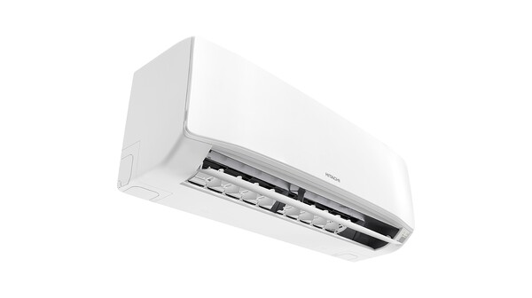 Máy lạnh Hitachi Inverter 1 HP RAC/RAK-DJ10PCASVX nghiêng trái cánh đảo quạt mở