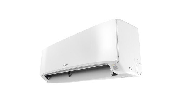 Máy lạnh Hitachi Inverter 2.5 HP RAC/RAK-DJ24PCASVX nghiêng phải cánh đảo quạt mở