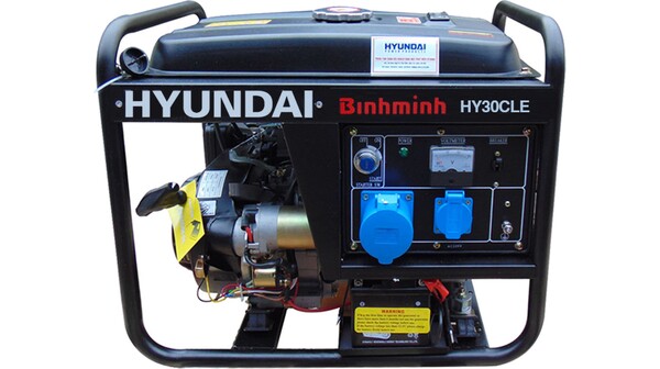 Máy phát điện Hyundai HY30CLE mặt chính diện