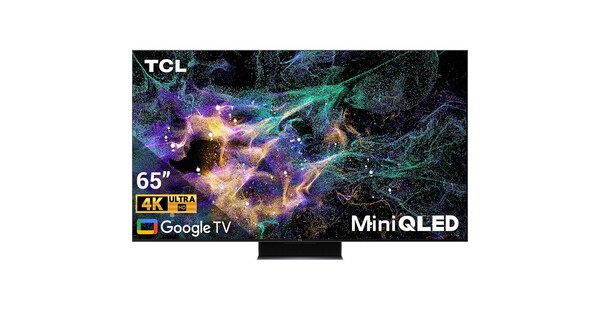 Google Tivi Mini QLED TCL 4K 65 inch 65C845 mặt chính diện