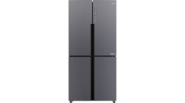 Tủ lạnh Aqua Inverter 456 lít AQR-M530EM(SLB) mặt chính diện