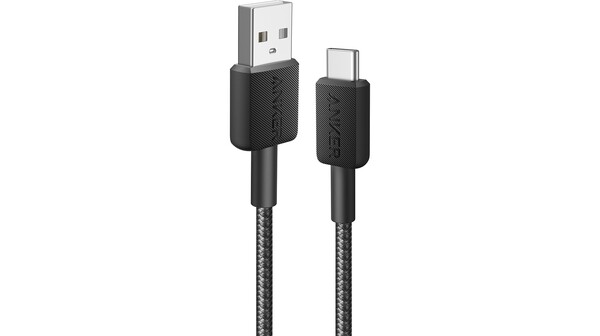 Cáp sạc USB-A to Type-C Anker 322 A81H5 Đen