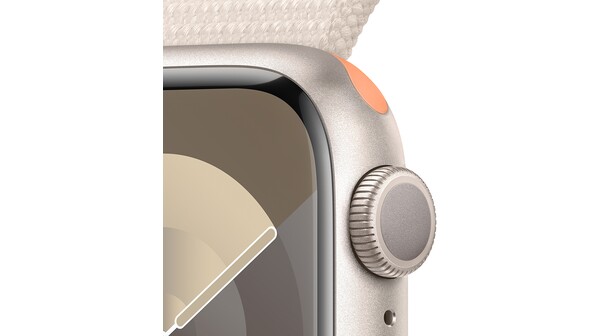 Apple Watch Series 9 GPS 41mm viền nhôm dây vải Sport Loop Starlight