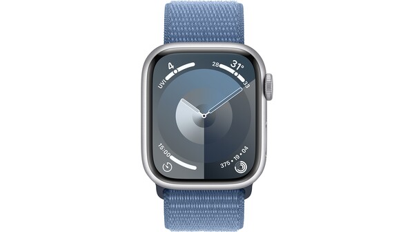 Apple Watch Series 9 GPS 41mm viền nhôm dây vải Sport Loop Winter Blue