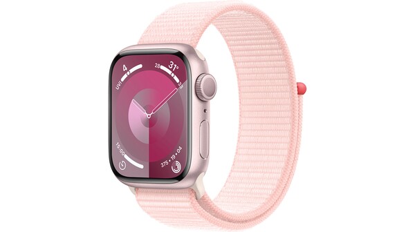 Apple Watch Series 9 GPS 41mm viền nhôm dây vải Sport Loop Light Pink