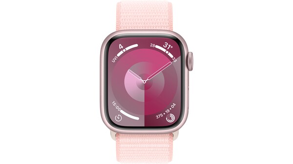 Apple Watch Series 9 GPS 41mm viền nhôm dây vải Sport Loop Light Pink