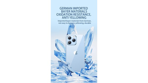 Ốp lưng iPhone 15 Pro Mipow Silicone TPU trong suốt ST15C-CR