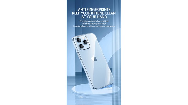 Ốp lưng iPhone 15 Pro Mipow Silicone TPU trong suốt ST15C-CR