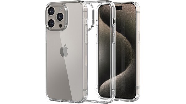 Ốp lưng iPhone 15 Pro Mipow Silicone TPU trong suốt ST15C-CR