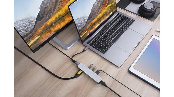 Cổng chuyển HyperDrive HD233B 6 in 1 Bạc