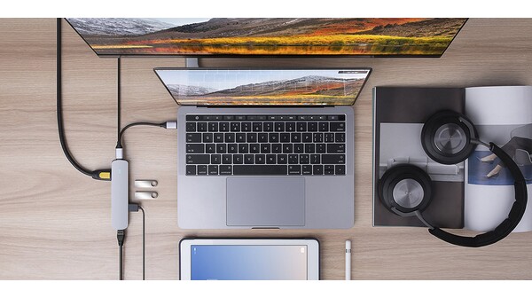 Cổng chuyển HyperDrive HD233B 6 in 1 Bạc