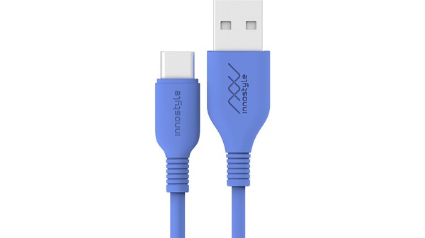 Cáp sạc Innostyle Jazzy USB-A to USB-C J_IAC120 Xanh dương
