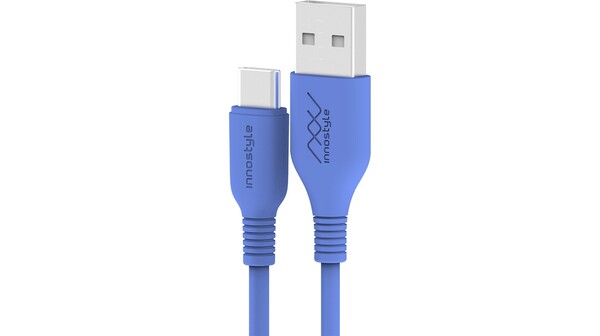 Cáp sạc Innostyle Jazzy USB-A to USB-C J_IAC120 Xanh dương