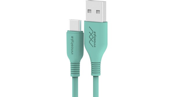 Cáp sạc Innostyle Jazzy USB-A to USB-C J_IAC120 Xanh mint