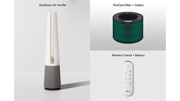 Máy lọc không khí LG PuriCare Aero Tower Hit FS15GPBK0.ABAE Be