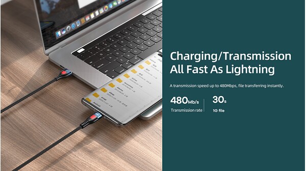 Cáp sạc Remax Type-C to Lightning RC-188i Đen