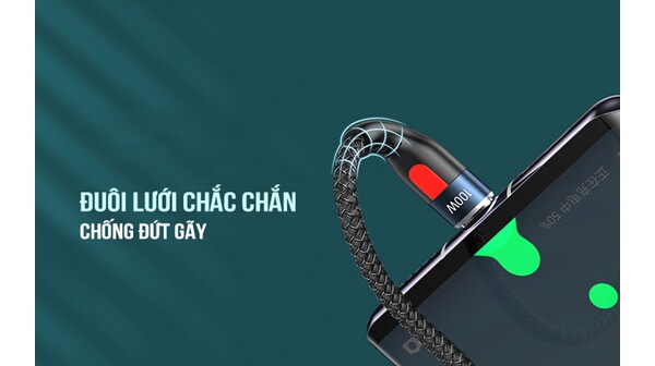 Cáp sạc Remax Type-C to Lightning RC-188i Đen