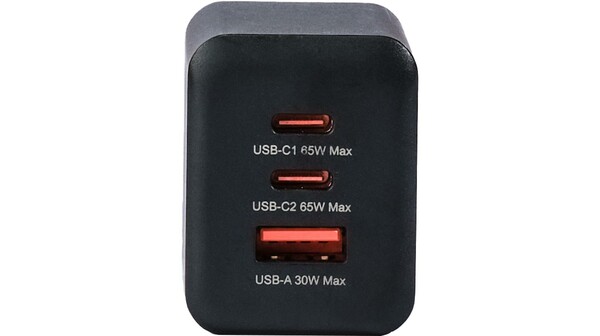 Củ sạc 9Fit PD 65W 1A2C GaN 9FAC002B Đen