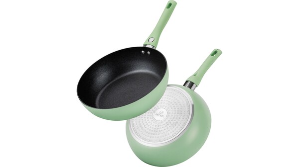 Chảo chống dính Elmich EL-5942GY24 size 24cm nghiêng mặt đáy