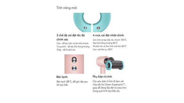 Máy sấy tóc Dyson Supersonic™ HD15 Ceramic Pop