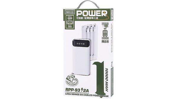 Pin sạc dự phòng Remax 10000 mAh RPP93 Trắng