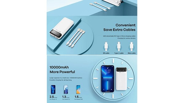 Pin sạc dự phòng Remax 10000 mAh RPP93 Trắng