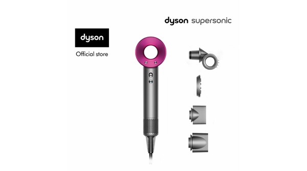 Máy sấy tóc Dyson Supersonic™ HD15 (Xám Bạc/Hồng Fuchsia)
