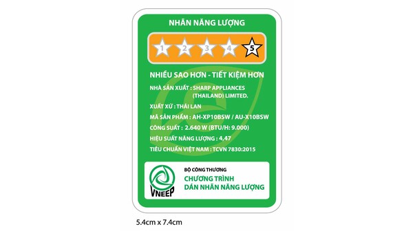 Máy lạnh Sharp Inverter 1 HP AH-XP10BSW