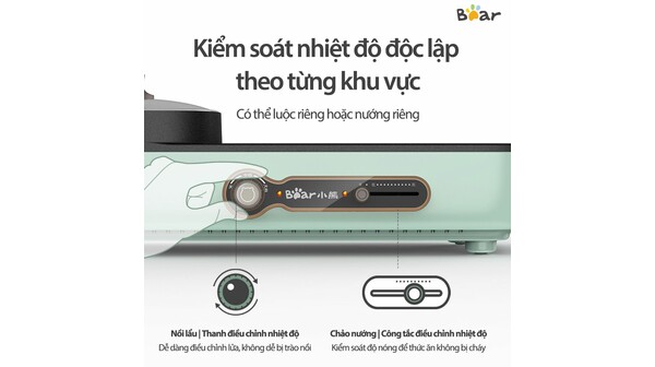 Bếp lẩu nướng đa năng Bear DKL-C15G1-
