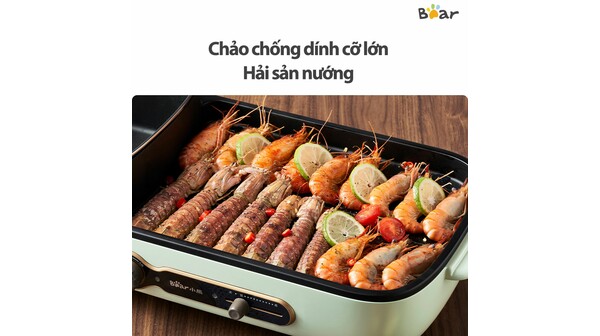 Bếp lẩu nướng đa năng Bear DKL-C15G1-