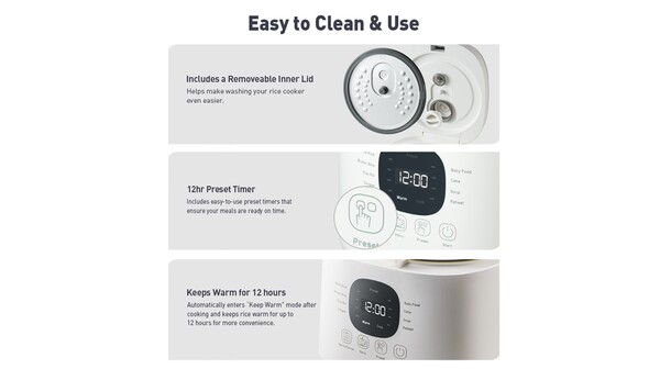 Nồi cơm điện tử Tefal Rice Mate Mini 0.7 lít RK515168