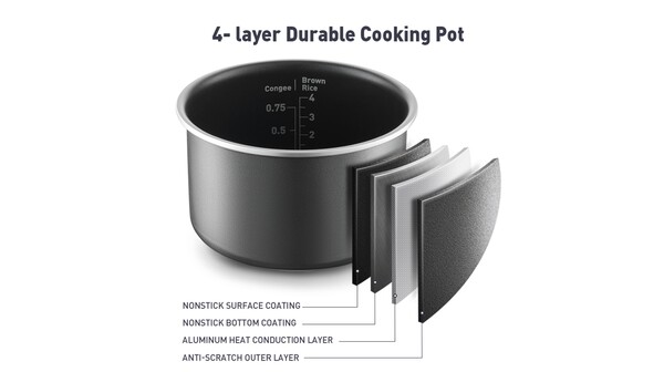 Nồi cơm điện tử Tefal Rice Mate Mini 0.7 lít RK515168