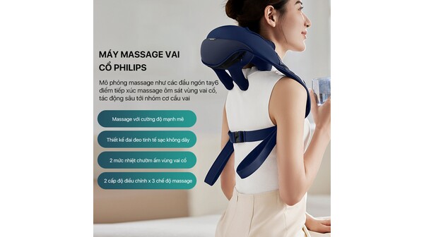 10058358-Máy massage cổ vai gáy Philips PPM3522-