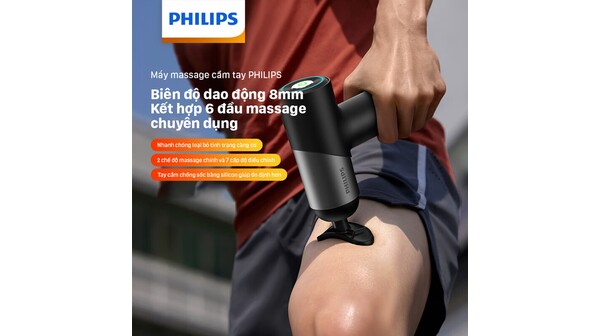 10058338-Súng massage Fascial Gun Philips PPM7323