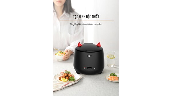 10058300-Nồi cơm mini nắp gài Coclear 0.8 lít CR6901