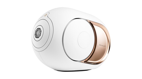 Loa DEVIALET Phantom I 108DB Gold nghiêng trái