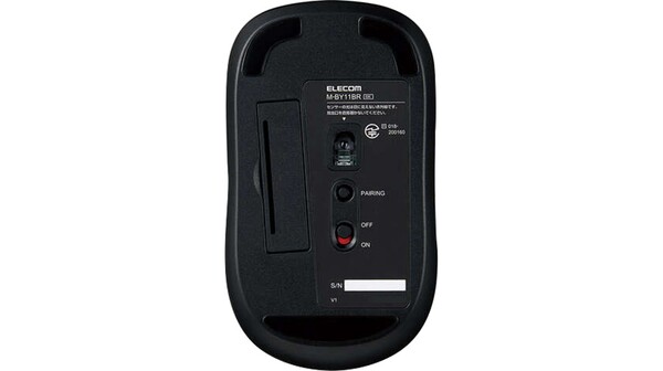 10052237-Chuột bluetooth yên tĩnh Irled Elecom M-BY11BRSK Đen