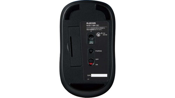 10052248-Chuột bluetooth yên tĩnh Irled Elecom M-BY11BRSK Xanh