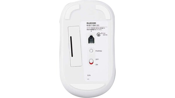 10052250-Chuột bluetooth yên tĩnh Irled Elecom M-BY11BRSK Trắng