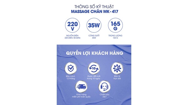 10054481-Máy massage chân Buheung MK-417