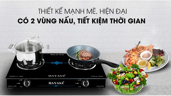 Bếp gas đôi Hayasa HA-8095