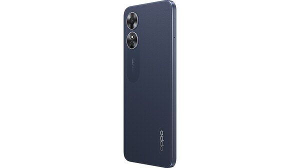 Điện thoại OPPO A17 4GB/64GB Đen mặt lưng nghiêng phải