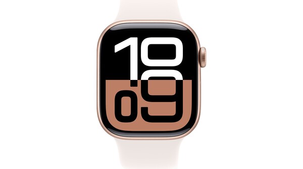 Apple Watch Series 10 GPS 42mm Rose Gold Aluminium Light Blush Sport Band M/L